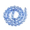 Crackle Transparent Glass Beads Strands GLAA-N068-04A-02-2