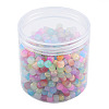 Baking Painted Glass Flat Round Beads DGLA-T003-002-2