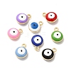 Alloy Enamel Charms PALLOY-I217-08G-1