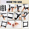 3-Tier MDF Board Wall Mounted Sword Display Rack ODIS-WH0043-256B-3