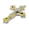 Two Tone Alloy with Rhinestone Pendants PALLOY-M218-13G-2