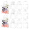 Valentine's Day Rectangle Transparent PVC Storage Bags with Handle ABAG-WH0038-38-1