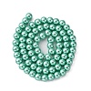 Eco-Friendly Dyed Glass Pearl Bead Strands HY-A008-6mm-RB-M-3