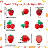 16Pcs 2 Styles Acrylic Pendants OACR-SC0002-52-2