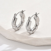 Non-Tarnish 304 Stainless Steel Hoop Earrings PF4173-2-1