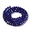 Electroplate Transparent Glass Beads Strands EGLA-A035-T4mm-L06-2