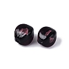 Handmade Silver Foil Glass Beads FOIL-N034-01F-2