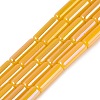 Electroplate Imitation Jade Glass Beads Strands EGLA-Q132-02A-A05-1