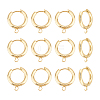 Unicraftale 12Pcs 201 Stainless Steel Hoop Earrings STAS-UN0056-85-1