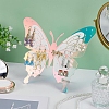 1 Bag Butterfly Laser Acrylic Slant Back Jewelry Earrings Display Stands ODIS-FG0002-02-4