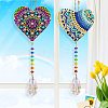 DIY Sun Catcher Keychain Diamond Painting Kits DIAM-PW0001-122D-1