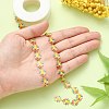 Enamel Daisy Flower Link Chains CHS-CJ0001-33-3