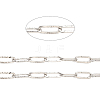 Tarnish Resistant 304 Stainless Steel Textured Paperclip Chains CHS-I009-01P-2