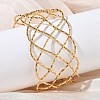 Hollow 304 Stainless Steel Cuff Bangles BJEW-B158-04G-02-1