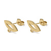 Ion Plating(IP) 304 Stainless Steel Stud Earring Findings STAS-I206-52G-1