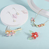 300Pcs 6 Style Transparent Acrylic Bead Caps TACR-CD0001-03-10