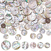 96Pcs 6 Styles Natural Shell Buttons BUTT-PH0001-45-1