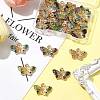 25Pcs 5 Colors Alloy Enamel Pendants ENAM-FS0003-30-7