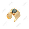 Oval Natural Labradorite Finger Rings WG460C0-01-3