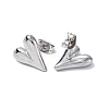 304 Stainless Steel Heart Stud Earrings for Women X-EJEW-F300-09P-2
