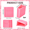 Plastic Book-shaped Bookmark Holder AJEW-WH0609-623A-2