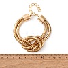 Iron Shake Chain Knotted Bracelets for Women LS-BJEW-U042-01G-2