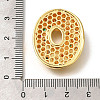 Brass Cubic Zirconia Pendants KK-M295-13G-O-3