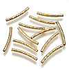 Brass Curved Tube Beads X-KK-R112-033A-NF-2