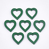 Painted Poplar Wood Pendants WOOD-T021-06F-1