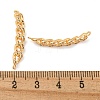 Brass Micro Pave Clear Cubic Zirconia Pendants KK-N254-116G-3