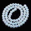 Electroplate Imitation Jade Glass Beads Strands GLAA-T032-J6mm-AB02-3