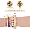 45Pcs 3 Styles Hollow Tibetan Style Alloy Beads FIND-PH0021-10-2