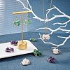 6Pcs 3 Styles Chakra Natural Gmestone Copper Wire Big Pendants FIND-FH0004-66-3