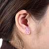 Bear Resin Stud Earrings EJEW-JE04235-M-4