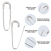 24Pcs Alloy Safety Pin Brooches JEWB-HS0001-03P-3