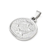 304 Stainless Steel Pendants SA-CBA34D4-03G-P-2