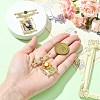 2Pcs 2 Styles Square & Rectangle with Flower Alloy ABS Imitation Pearl Brooch JEWB-CJ0001-92-4