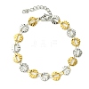 304 Stainless Steel Round Link Bracelets for Women BJEW-A007-01GP-1