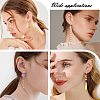 10Pcs Brass Micro Pave Clear Cubic Zirconia Hoop Earring Findings ZIRC-SZ0005-17-7