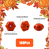 100Pcs Autumn Theme Dyed Synthetic Turquoise Beads G-SP0001-42-2