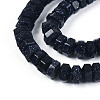 Synthetic Blue Goldstone Beads Strands G-N357-14A-01-4