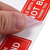 Self-Adhesive Paper Warning Tag Stickers DIY-K039-04A-4