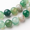 Natural Striped Agate/Banded Agate Beads Strands X-G-D845-01D-8mm-3