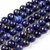 Natural Lapis Lazuli Round Beads Strands G-I181-09-10mm-2