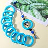 9Pcs Ring Food Grade Eco-Friendly Silicone Focal Beads JX895F-7