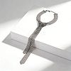 Alloy Full Crystal Rhinestone Mesh Tassel Y Necklaces for Women WG87624-02-2
