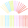 100Pcs Child Plastic Knit Needles Sewing Knitting Cross Stitch TOOL-SP0001-10-1