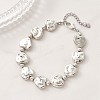 Heart CCB Plastic Beaded Bracelets BJEW-JB13008-02-1