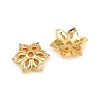 Brass Micro Pave Cubic Zirconia Bead Caps CU-CBA6A75-35B-G-2
