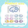 12Pcs Wing Polyester Embroidery Sew on Cloth Patches PATC-WH0008-188-2